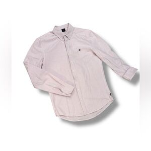 Men's Classic Pink Striped Button-Down Shirt